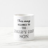 Geschenk gehört dem besten Sohn