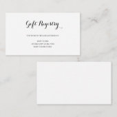 Geschenk Geschlecht neutrale einfache Baby-Dusche Begleitkarte (Vorne/Hinten)