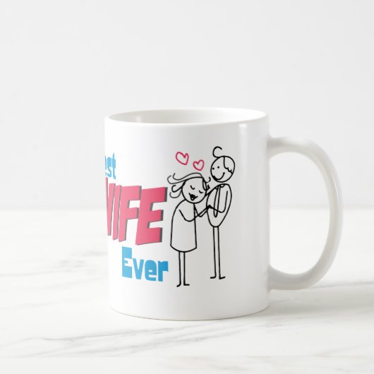 Geschenk-Idee: Beste Ehefrau (Tasse) Kaffeetasse (Rechts)
