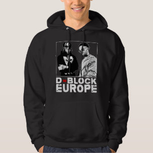 Geschenk Idee Classic D Block Europa Schwarz-Weiß  Hoodie