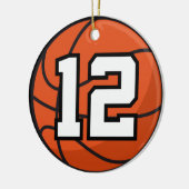 Geschenk-Idee der Basketball-Spieler-einheitliche Keramik Ornament (Links)