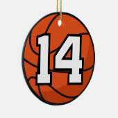 Geschenk-Idee der Basketball-Spieler-einheitliche Keramikornament (Rechts)