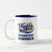 Geschenk-Idee für Beschaffungs-Manager (Welten am Zweifarbige Tasse (Links)