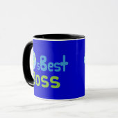 Geschenk-Idee für Chef (Welten am besten) Tasse (Vorderseite Links)