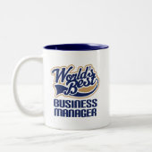 Geschenk-Idee für Geschäftsführer (Welten am Zweifarbige Tasse (Links)