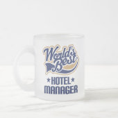 Geschenk-Idee für Hotel-Manager (Welten am besten) Mattglastasse (Links)
