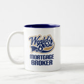 Geschenk-Idee für Immobilienkreditvermittler Zweifarbige Tasse (Links)