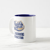 Geschenk-Idee für Kickboxing Lehrer (Welten am Zweifarbige Tasse (Vorderseite Links)