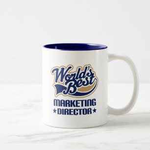 Geschenk-Idee für Marketings-Direktor (Welten am Zweifarbige Tasse