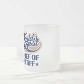 Geschenk-Idee für personalchef (Welten am besten) Mattglastasse (Vorderseite Links)