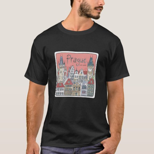Geschenk Idee für Prag Fans T-Shirt (Vorderseite)