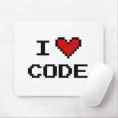 Geschenk-Idee für Programmierer| i Herzcode Mousep Mousepad (Mit Mouse)