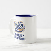 Geschenk-Idee für Schulinspektor (Welten am Zweifarbige Tasse (Vorderseite Links)