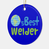 Geschenk-Idee für Schweißer (Welten am besten) Keramik Ornament (Links)