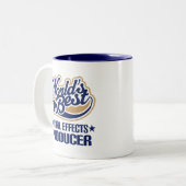 Geschenk-Idee für visuellen Effekt-Produzenten Zweifarbige Tasse (Vorderseite Links)