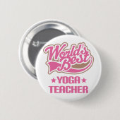 Geschenk-Idee für Yoga-Lehrer-Frauen (Welten am Button (Vorne & Hinten)