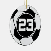 Geschenk-Idee Fußball-Jersey-Zahl-23 Keramikornament (Rechts)