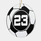 Geschenk-Idee Fußball-Jersey-Zahl-23 Keramikornament (Links)
