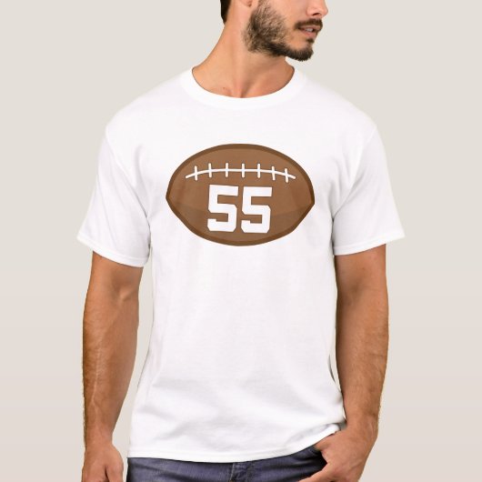 Geschenk-Idee Fußball-Jersey-Zahl-55 T-Shirt (Vorderseite)