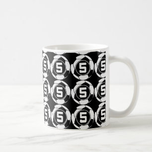 Geschenk-Idee Fußball-Jersey-Zahl-5 Kaffeetasse
