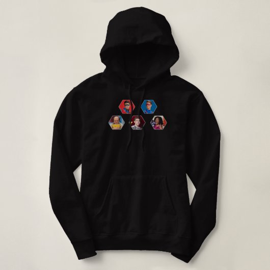 Geschenk Idee Henry Danger Hexagon Familie Geburts Hoodie (Design vorne)