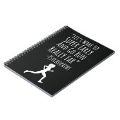 Geschenk Ideen für Marathonläufer für ihr Laufen Notizblock (Linke Seite)