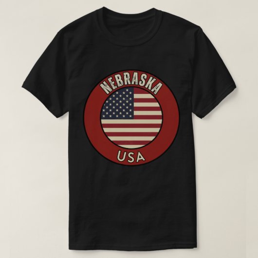 Geschenk im Stil des Nebraska Cornhusker State  T-Shirt (Design vorne)