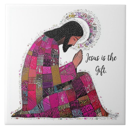 GESCHENK JESU KERAMIKFLIESE (Vorderseite)