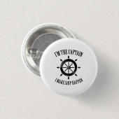 Geschenk Kapitän-Funny Boat Lover Dad Button (Vorne & Hinten)