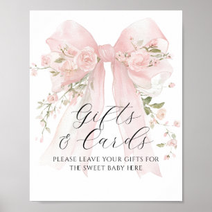 Geschenk & Karte Florales Band Blumenmädchen Baby  Poster