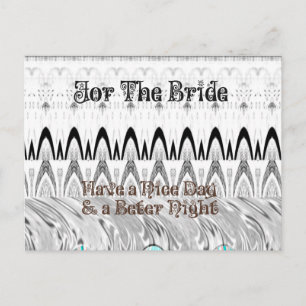 Geschenk-Kunstblatt für Junggesellinnen-Abschiedsp Postkarte