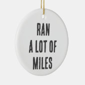 Geschenk laufen, Langlaufgeschenk, Marathon Keramik Ornament (Rechts)