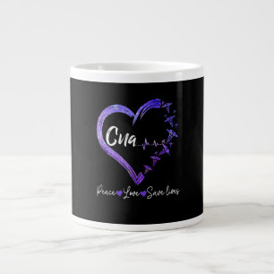 Geschenk  Liebe CNA Liebe für den Frieden Rette L Jumbo-Tasse