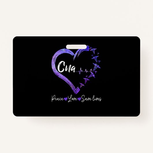 Geschenk| Liebe CNA Liebe für den Frieden Rette Le Ausweis (Vorderseite)