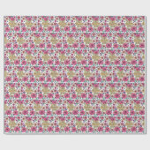 Geschenk Luxus Floral Modern Collection Geschenkpapier (Flach)