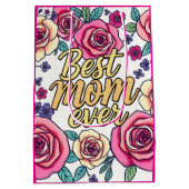 Geschenk Luxus Floral Modern Collection Mittlere Geschenktüte (Rückseite)