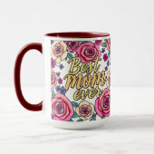 Geschenk Luxus Floral Modern Collection Tasse (Links)