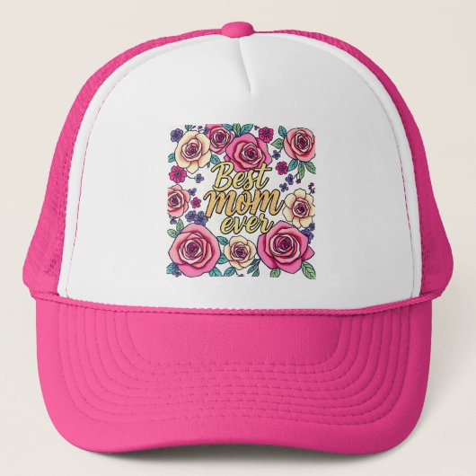Geschenk Luxus Floral Modern Collection Truckerkappe (Vorderseite)