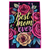 Geschenk Luxus Floral Popular Collection Mittlere Geschenktüte (Rückseite)