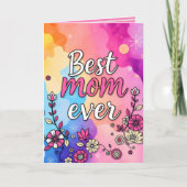 Geschenk Luxus Floral Trendy Collection Karte (Vorderseite)