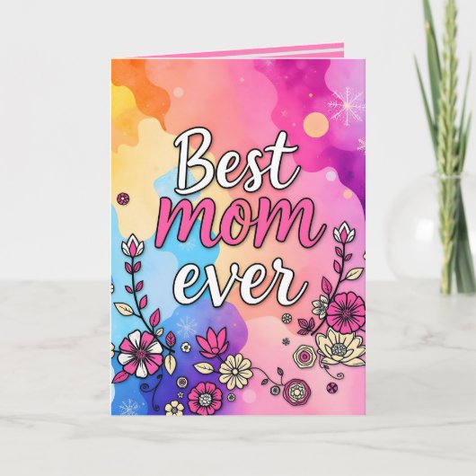 Geschenk Luxus Floral Trendy Collection Karte (Vorderseite)