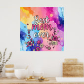 Geschenk Luxus Floral Trendy Collection Poster (Küche)
