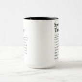 Geschenk mit Definition für Sprachtherapeutin pers Tasse (Zentrum)