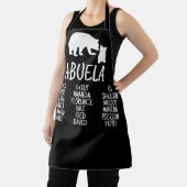 Geschenk mit den Namen der Großmutter Abuela Bear Schürze (InSitu)