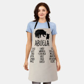 Geschenk mit den Namen der Großmutter Abuela Bear Schürze (Getragen)