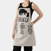 Geschenk mit den Namen der Großmutter Abuela Bear Schürze (InSitu)