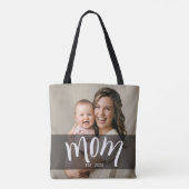 Geschenk mit Foto für die neue Mama Tasche (Rückseite)