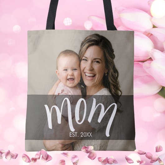 Geschenk mit Foto für die neue Mama Tasche