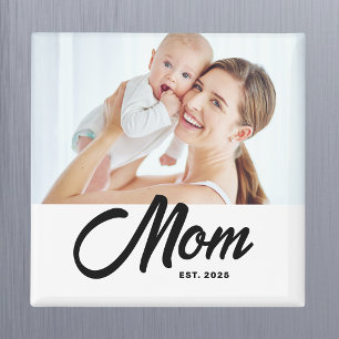 Geschenk mit Foto für Mama zum Jahrestag der Gebur Magnet