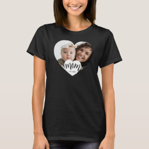Geschenk mit Herzfoto für neue Mama T-Shirt